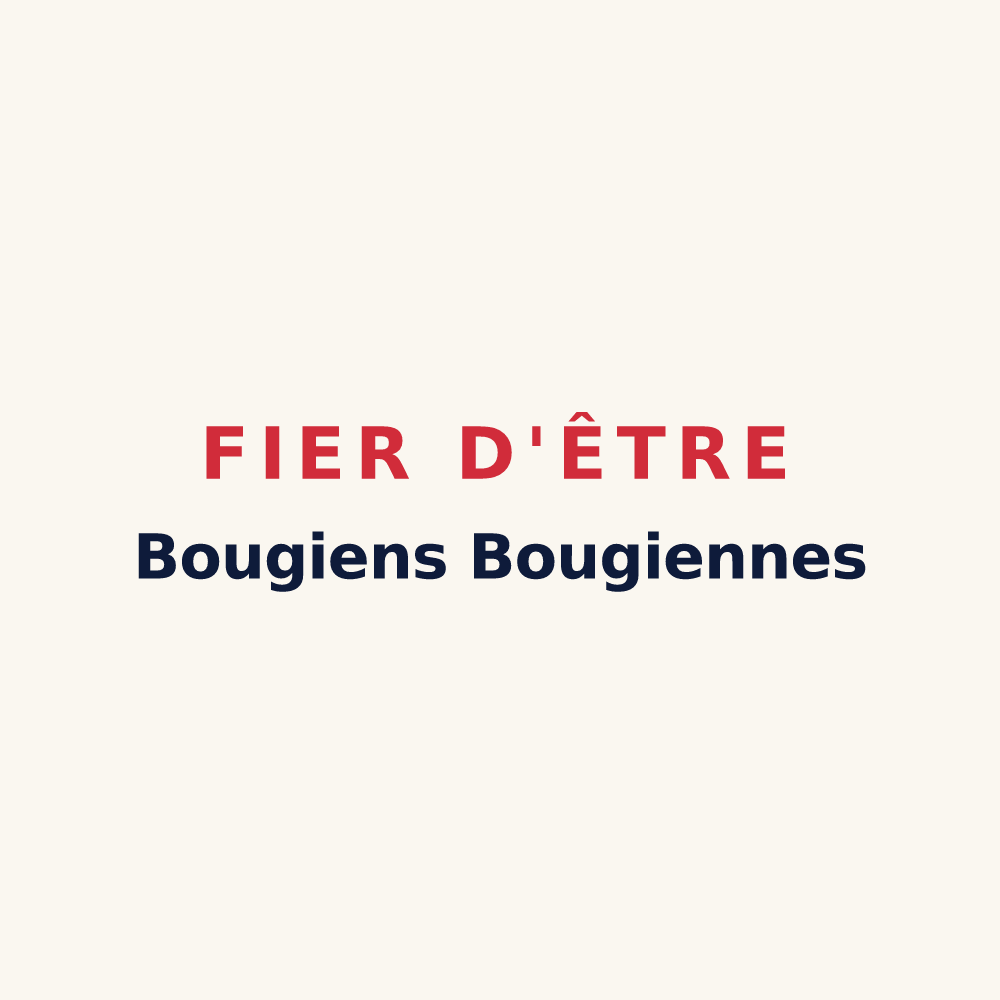 Tasse « Fier d'être Bougiens
Bougiennes » — design pour Bougy