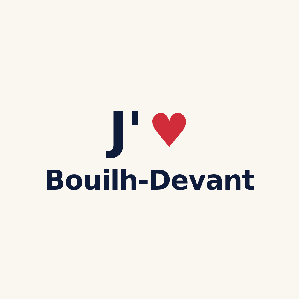Tasse personnalisée Bouilh-Devant — design J'aime Bouilh-Devant