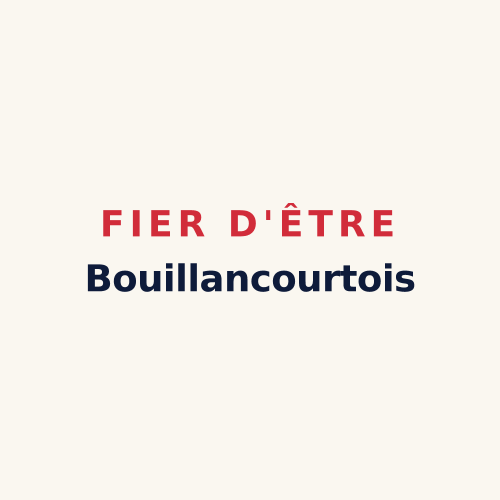 Tasse « Fier d'être Bouillancourtois » — design pour Bouillancourt-en-Séry