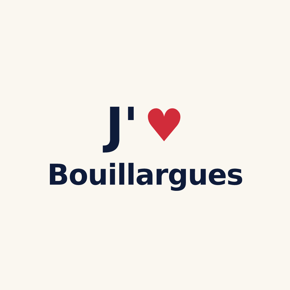 Tasse personnalisée Bouillargues — design J'aime Bouillargues