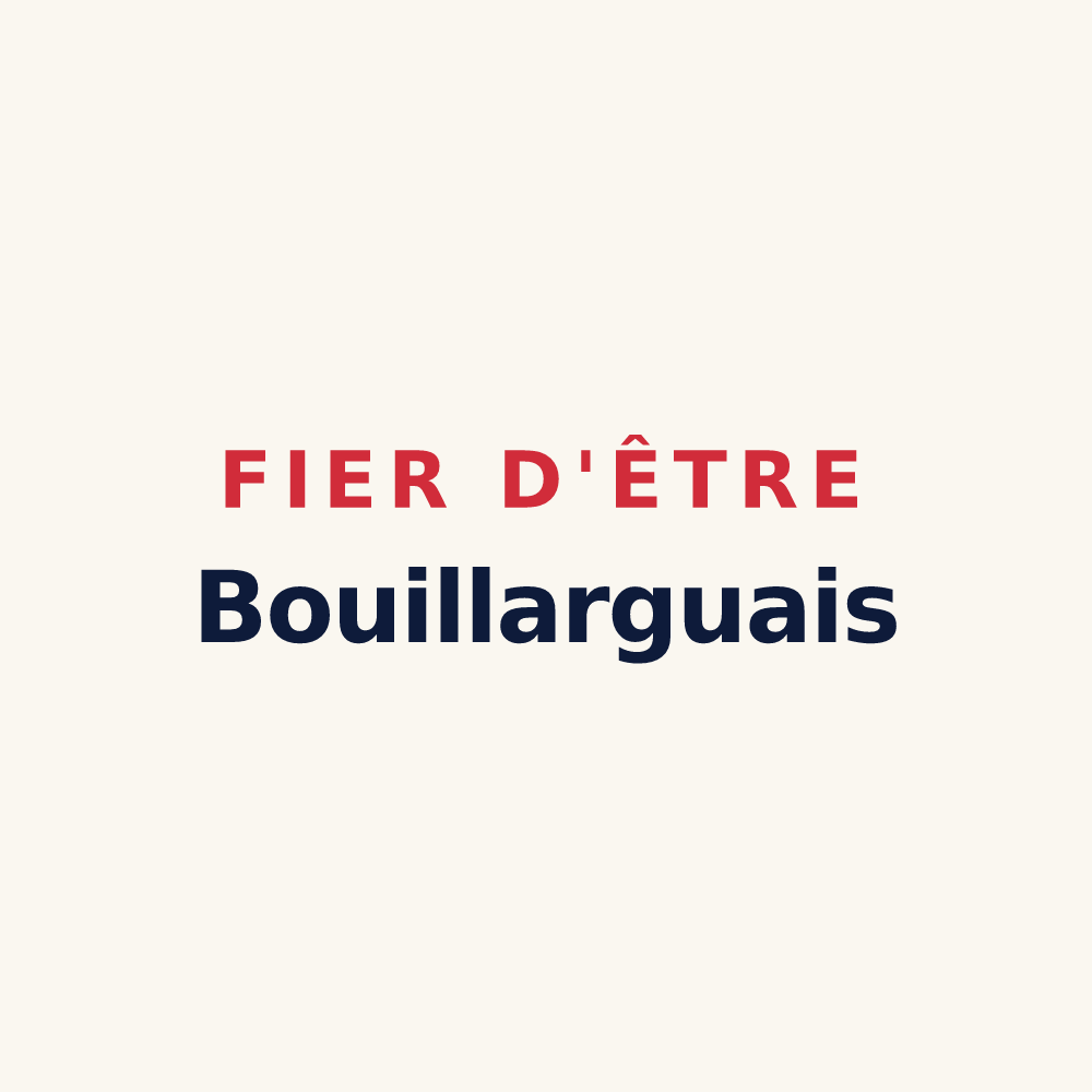 Tasse « Fier d'être Bouillarguais » — design pour Bouillargues