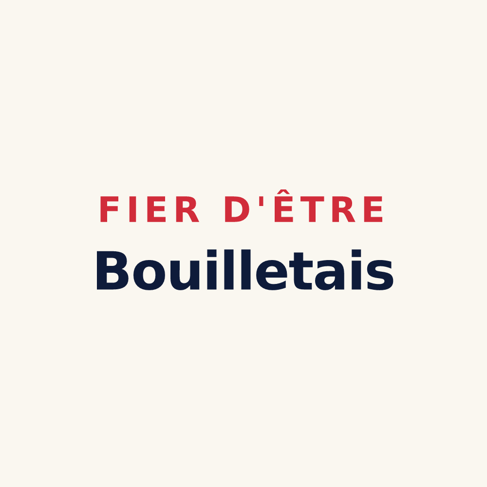 Tasse « Fier d'être Bouilletais » — design pour Bouillé-Courdault