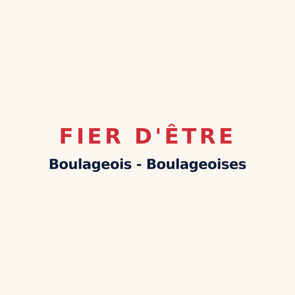 Tasse « Fier d'être Boulageois - Boulageoises » — design pour Boulages