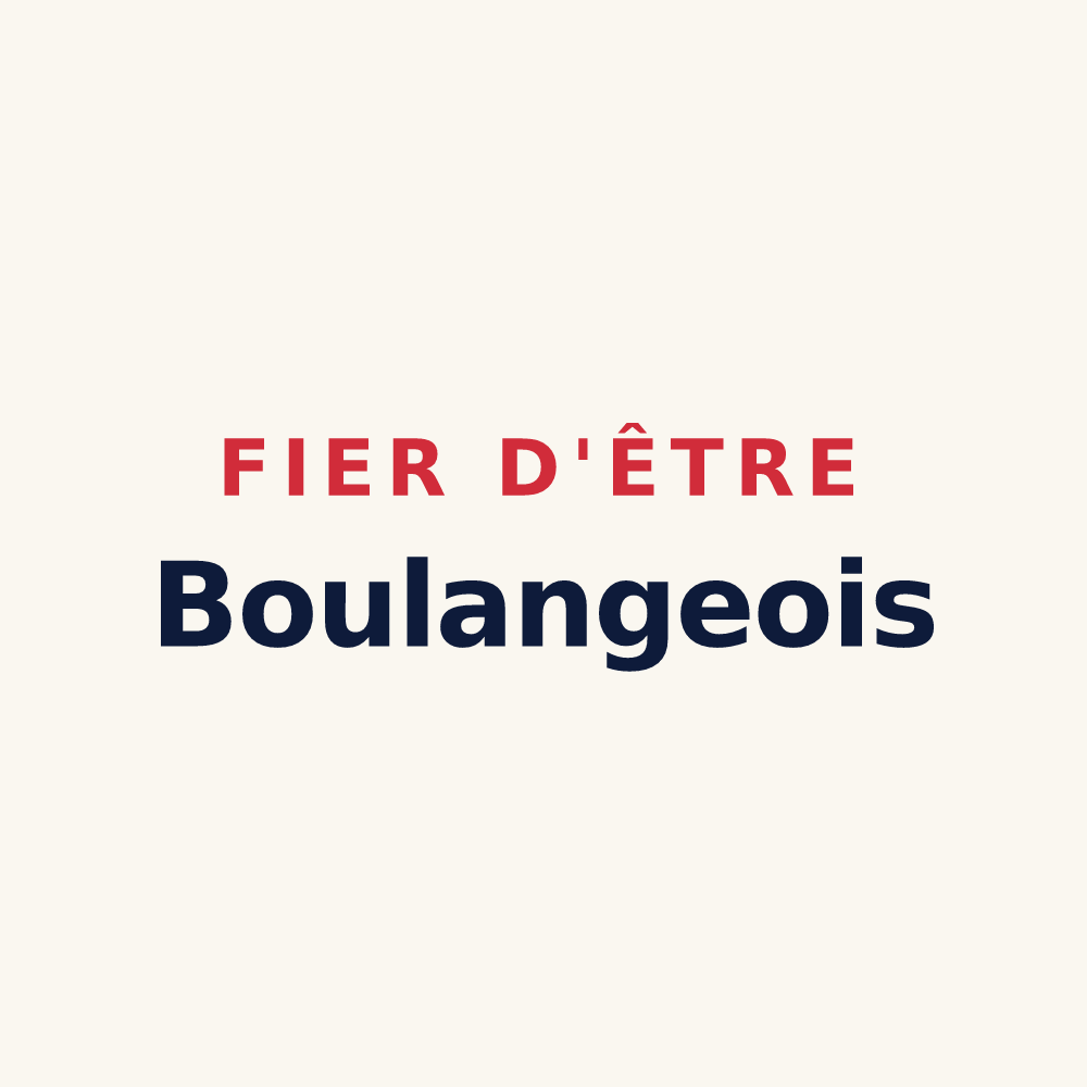 Tasse « Fier d'être Boulangeois » — design pour Boulange