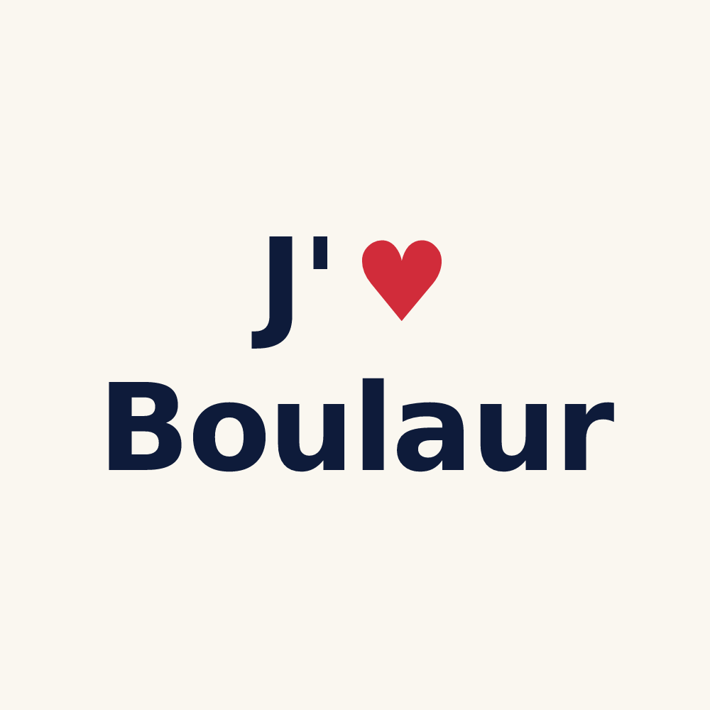 Tasse personnalisée Boulaur — design J'aime Boulaur