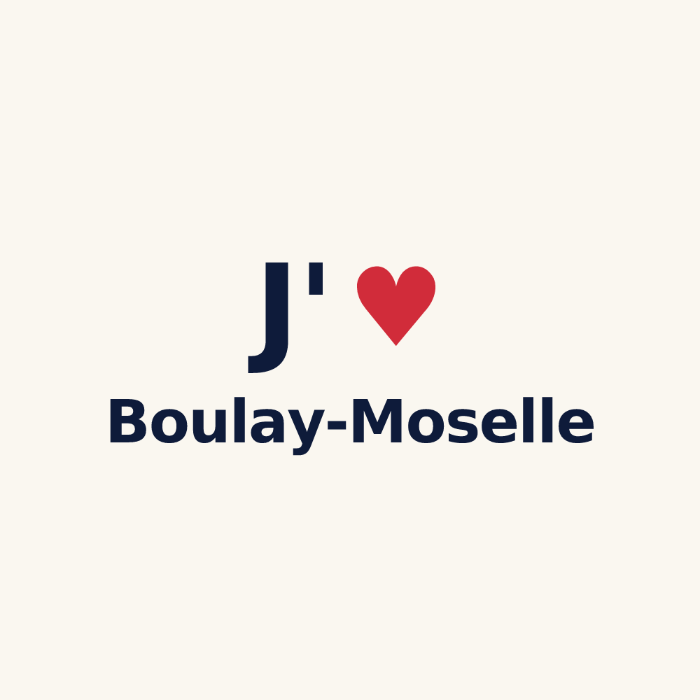 Tasse personnalisée Boulay-Moselle — design J'aime Boulay-Moselle