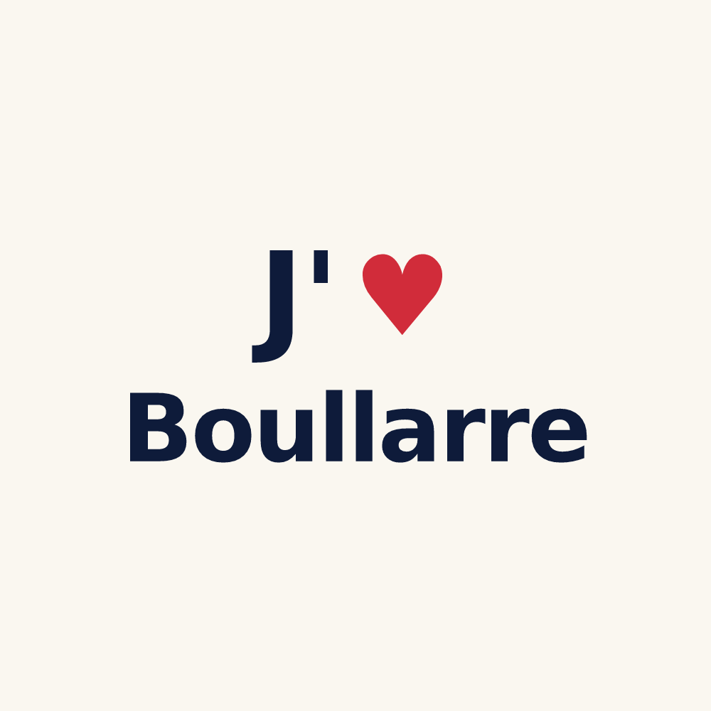 Tasse personnalisée Boullarre — design J'aime Boullarre