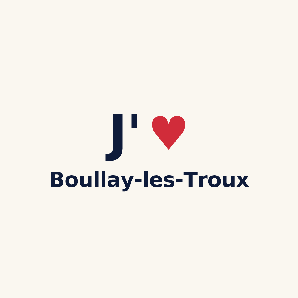 Tasse personnalisée Boullay-les-Troux — design J'aime Boullay-les-Troux