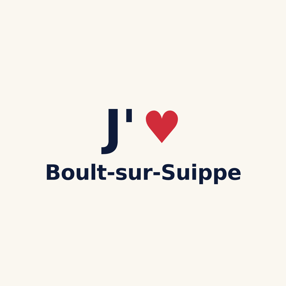 Tasse personnalisée Boult-sur-Suippe — design J'aime Boult-sur-Suippe