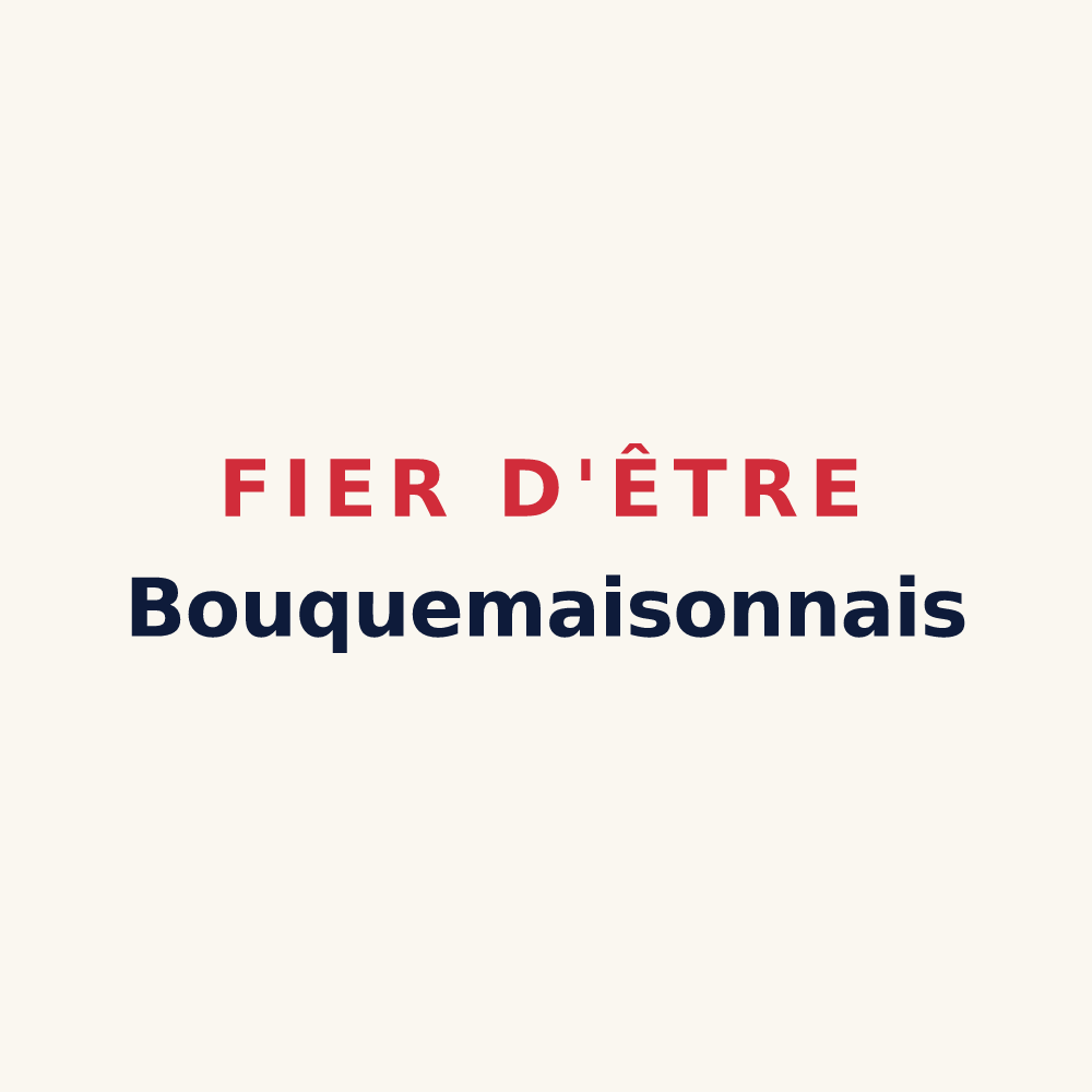 Tasse « Fier d'être Bouquemaisonnais » — design pour Bouquemaison