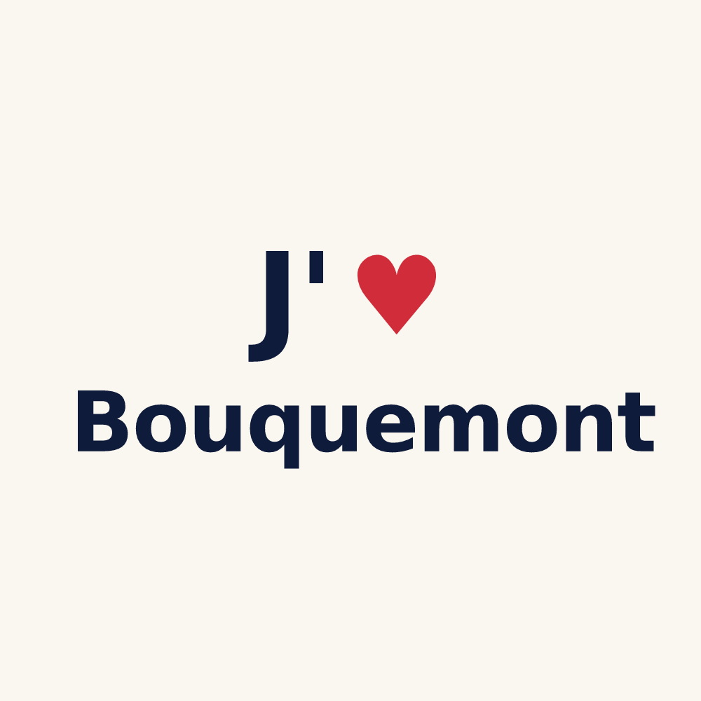 Tasse personnalisée Bouquemont — design J'aime Bouquemont