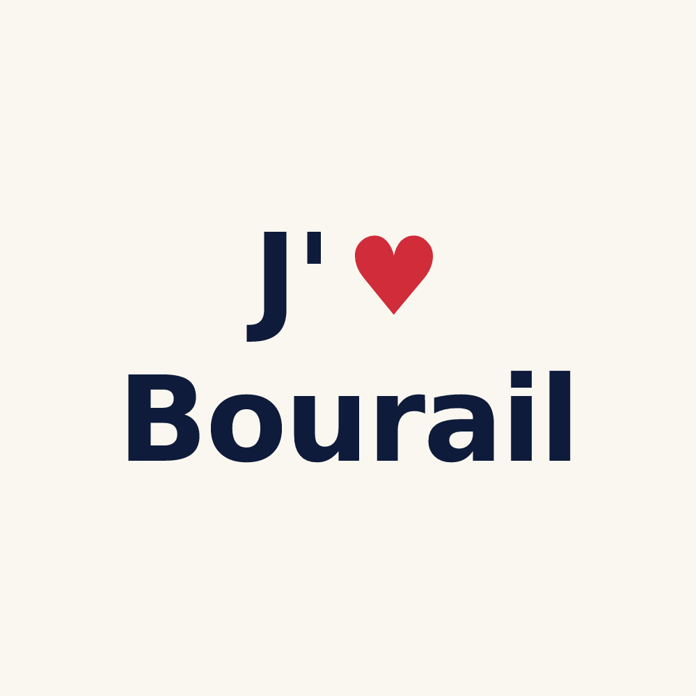 Tasse personnalisée Bourail — design J'aime Bourail