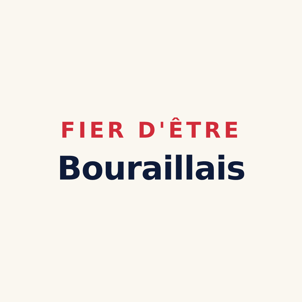 Tasse « Fier d'être Bouraillais » — design pour Bourail