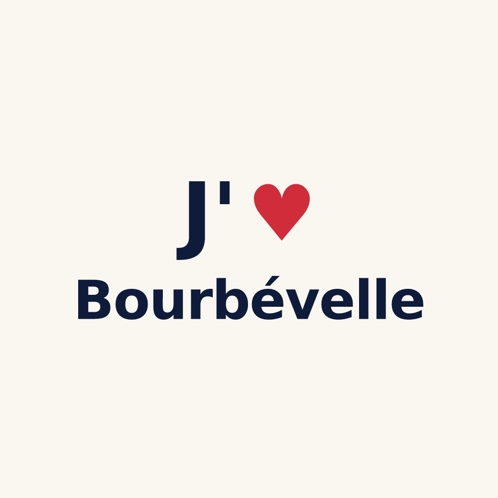 Tasse personnalisée Bourbévelle — design J'aime Bourbévelle