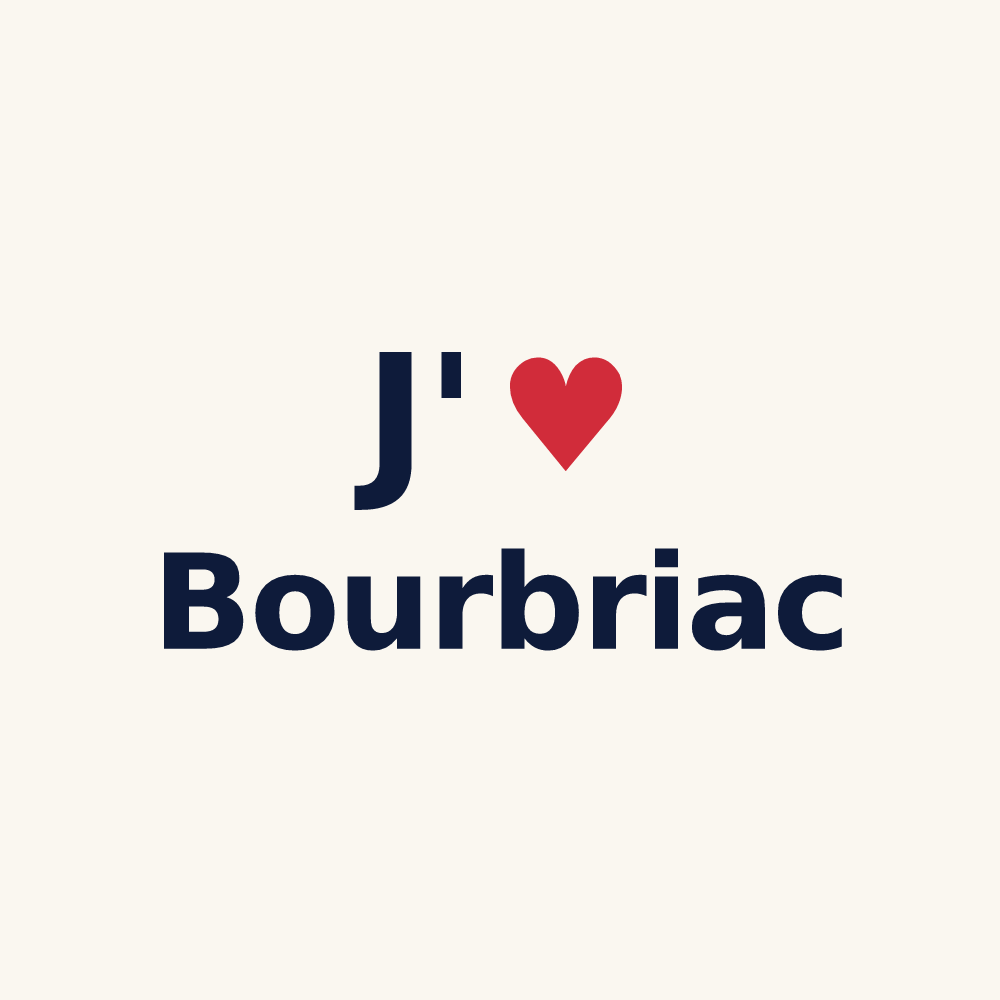 Tasse personnalisée Bourbriac — design J'aime Bourbriac
