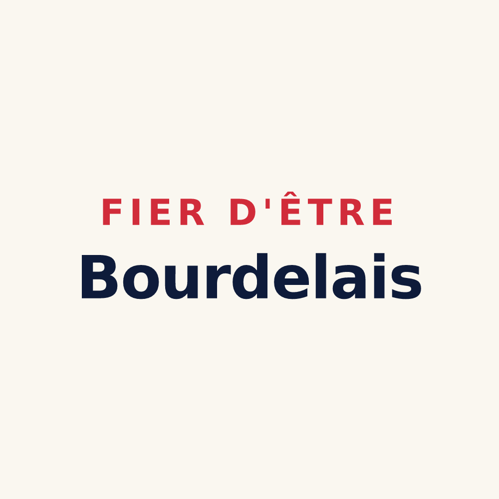 Tasse « Fier d'être Bourdelais » — design pour Bourdeau