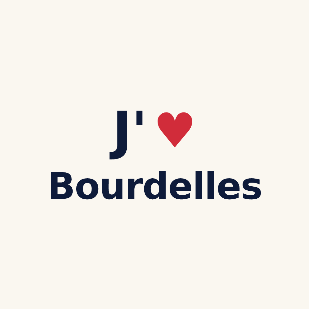 Tasse personnalisée Bourdelles — design J'aime Bourdelles