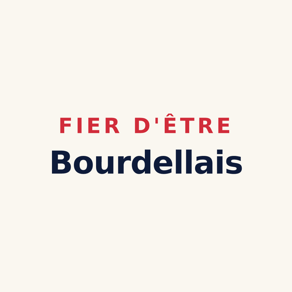 Tasse « Fier d'être Bourdellais » — design pour Bourdelles