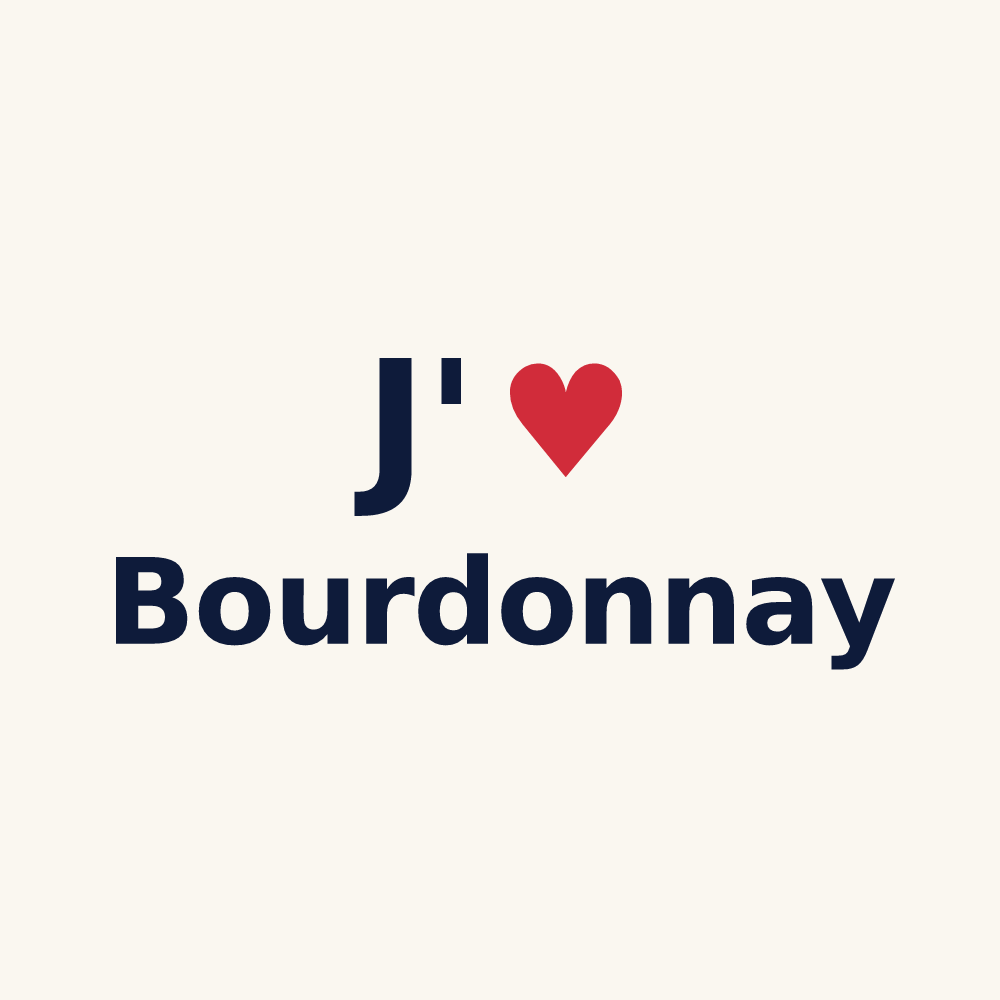 Tasse personnalisée Bourdonnay — design « J'aime Bourdonnay » imprimé sur la tasse
