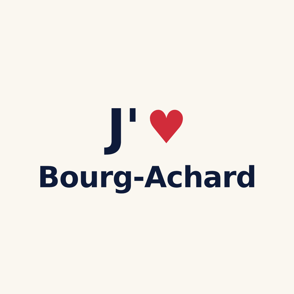 Tasse personnalisée Bourg-Achard — design J'aime Bourg-Achard