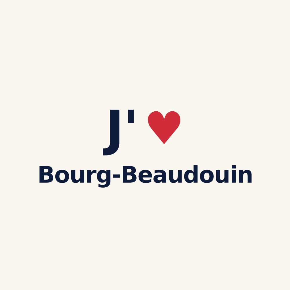 Tasse personnalisée Bourg-Beaudouin — design J'aime Bourg-Beaudouin