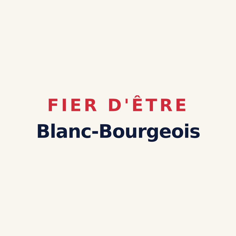 Tasse « Fier d'être Blanc-Bourgeois » — design pour Bourg-Blanc