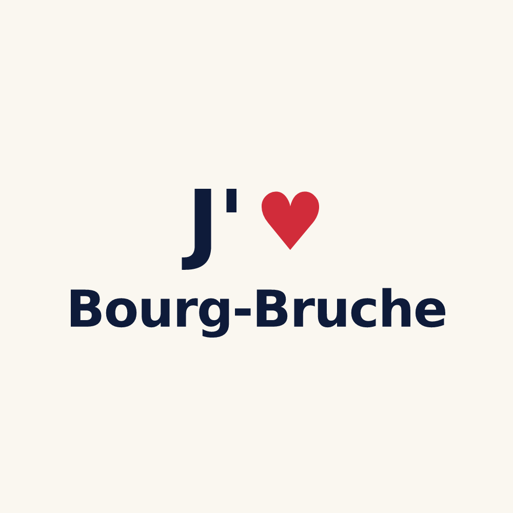 Tasse personnalisée Bourg-Bruche — design J'aime Bourg-Bruche