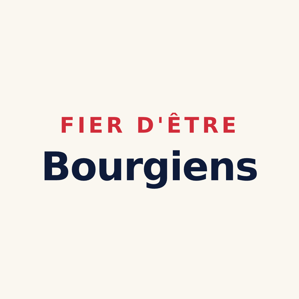 Tasse « Fier d'être Bourgiens » — design pour Bourg-d'Oueil