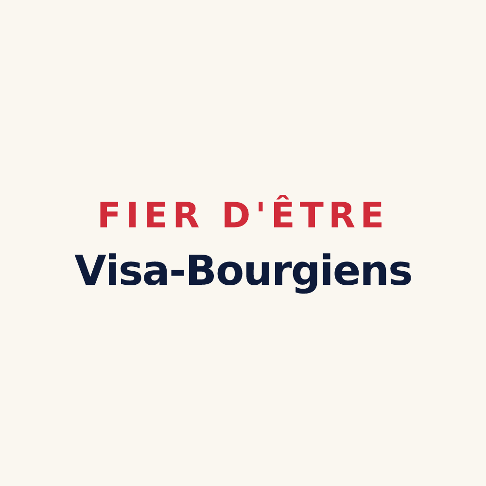 Tasse « Fier d'être Visa-Bourgiens » — design pour Bourg-de-Visa