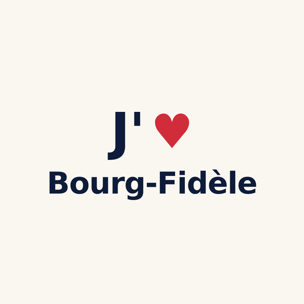 Tasse personnalisée Bourg-Fidèle — design J'aime Bourg-Fidèle