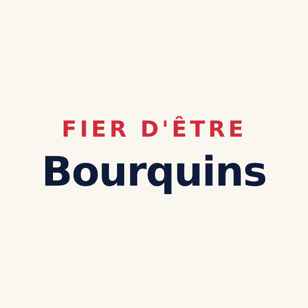 Tasse « Fier d'être Bourquins » — design pour Bourg-Fidèle