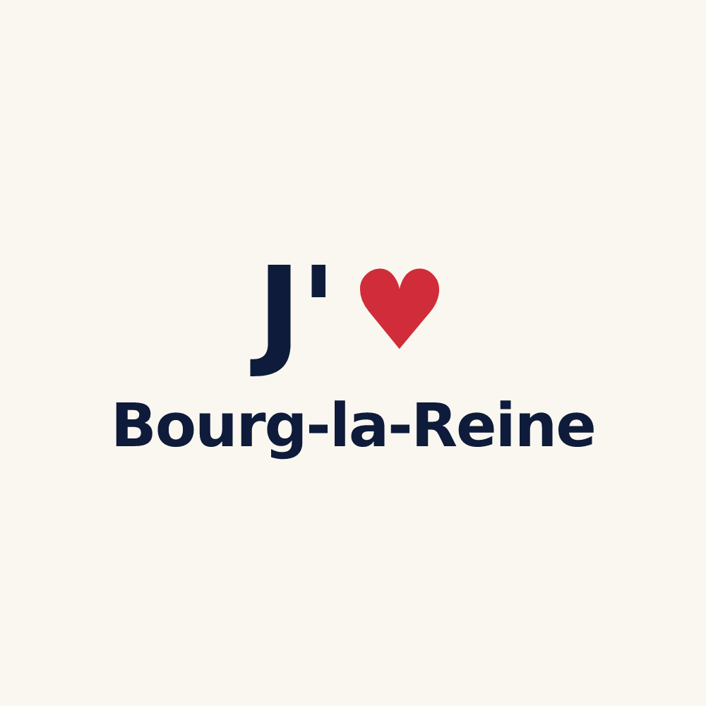 Tasse personnalisée Bourg-la-Reine — design J'aime Bourg-la-Reine