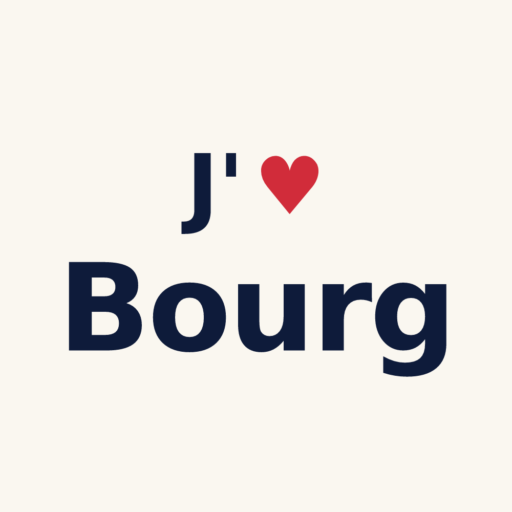Tasse personnalisée Bourg — design J'aime Bourg