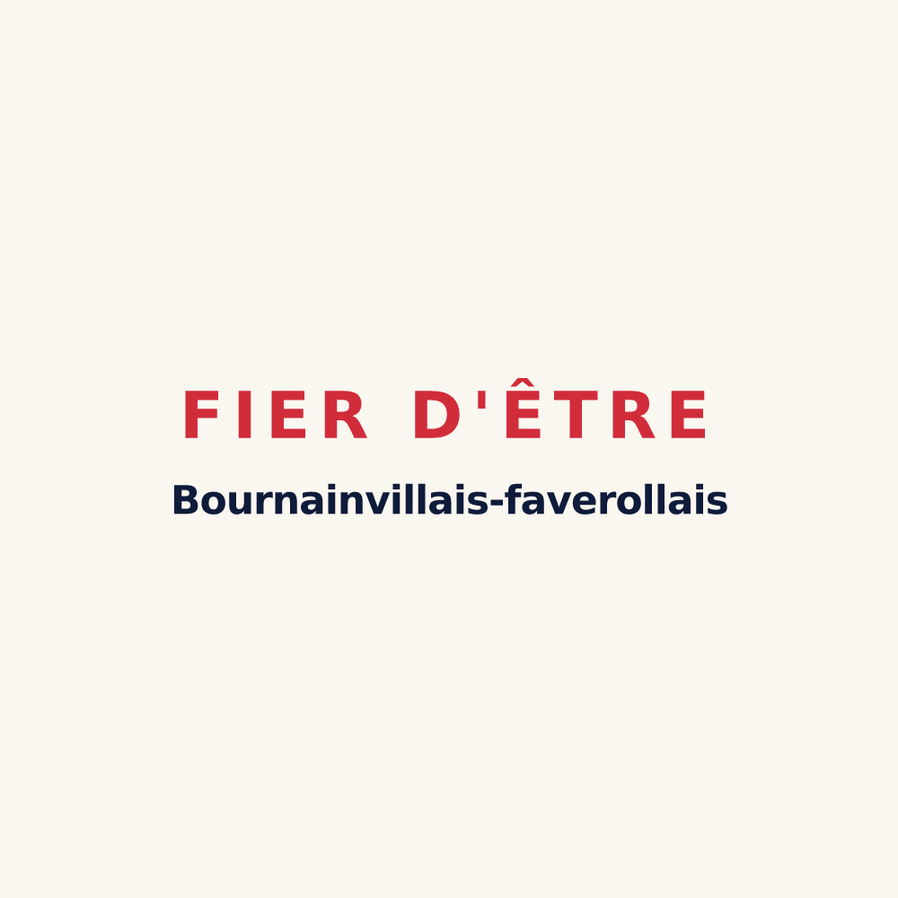 Tasse « Fier d'être Bournainvillais-faverollais » — design pour Bournainville-Faverolles