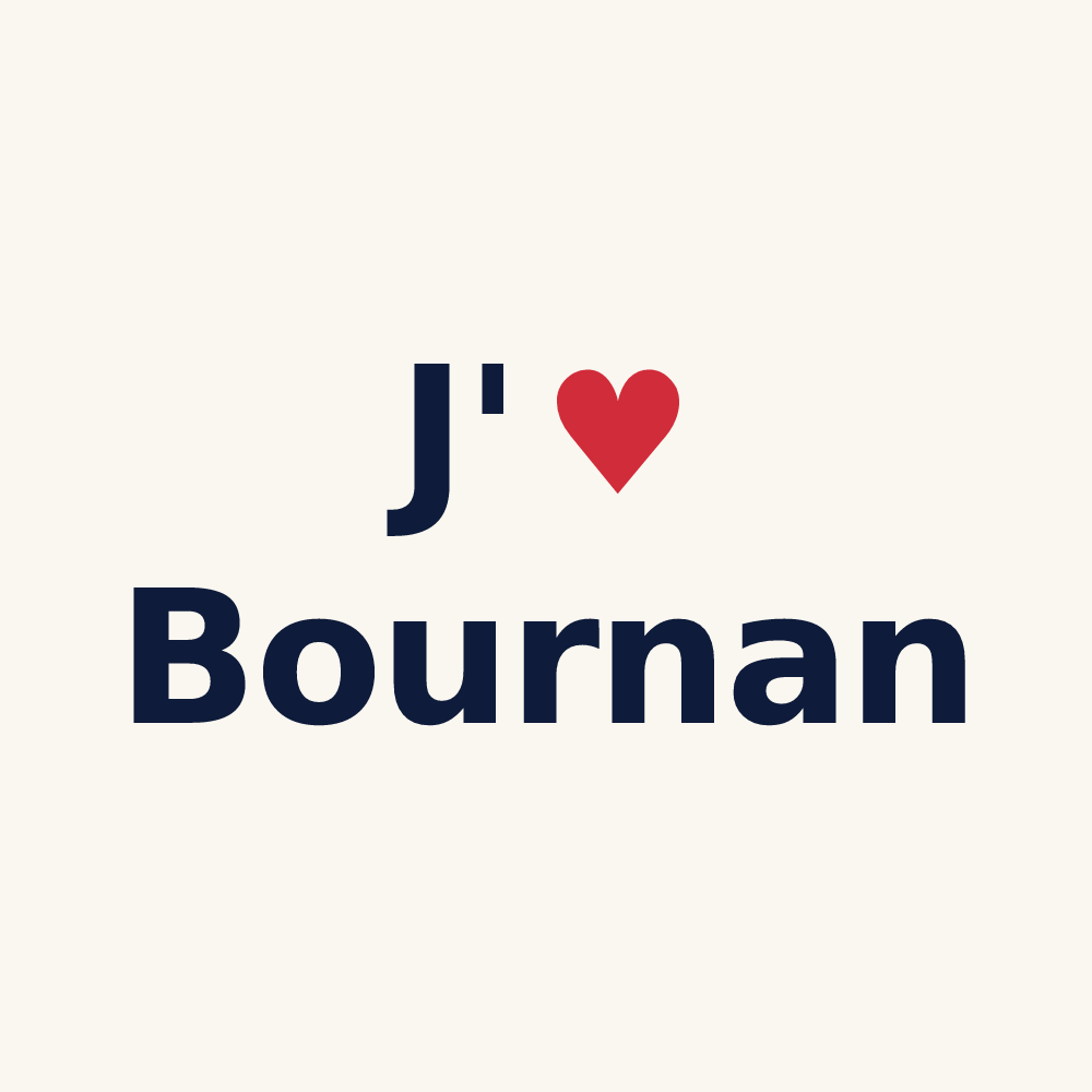 Tasse personnalisée Bournan — design J'aime Bournan