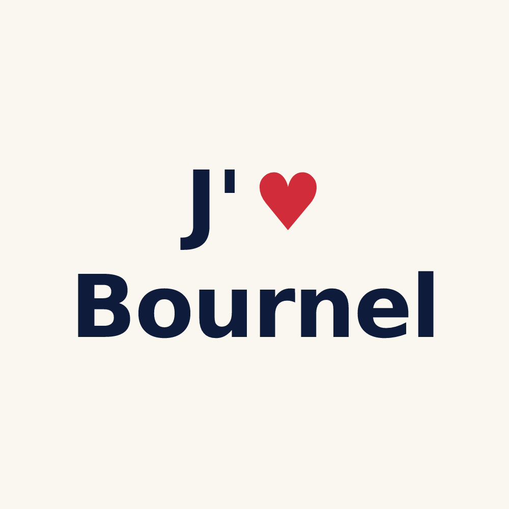 Tasse personnalisée Bournel — design J'aime Bournel
