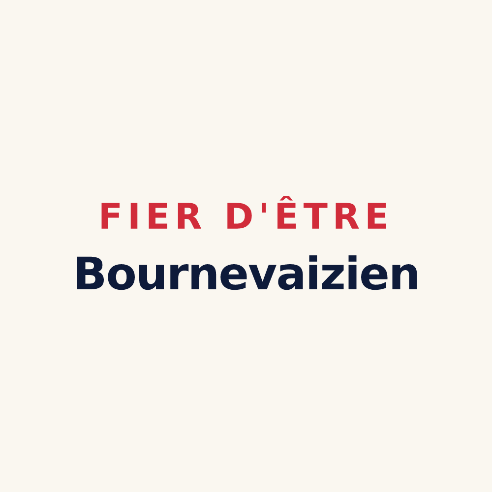 Tasse « Fier d'être Bournevaizien » — design pour Bournezeau