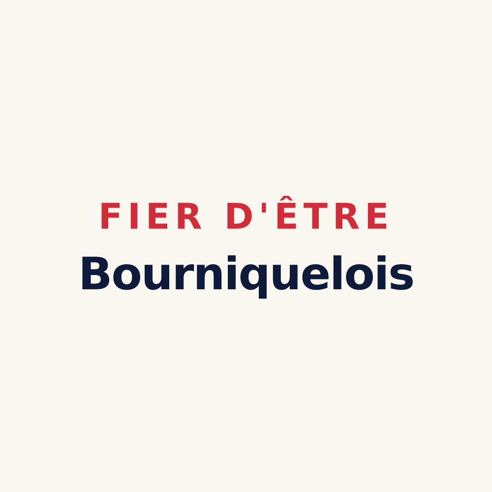 Tasse « Fier d'être Bourniquelois » — design pour Bourniquel