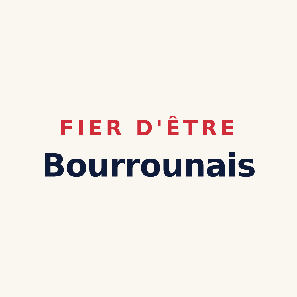 Tasse « Fier d'être Bourrounais » — design pour Bourrou