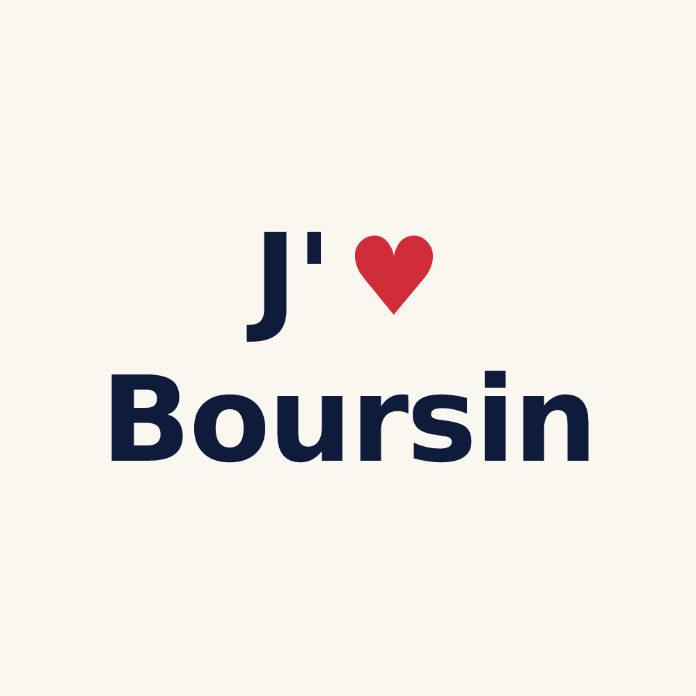 Tasse personnalisée Boursin — design J'aime Boursin