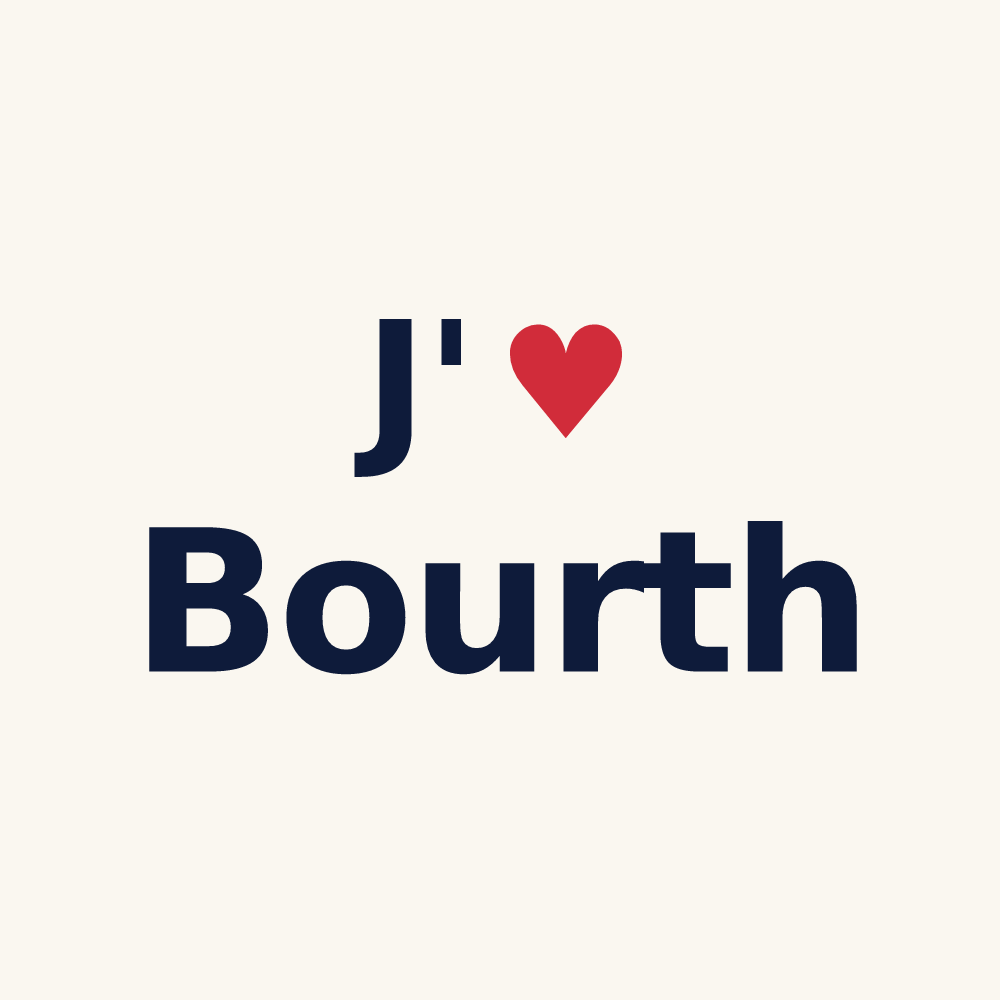 Tasse personnalisée Bourth — design J'aime Bourth