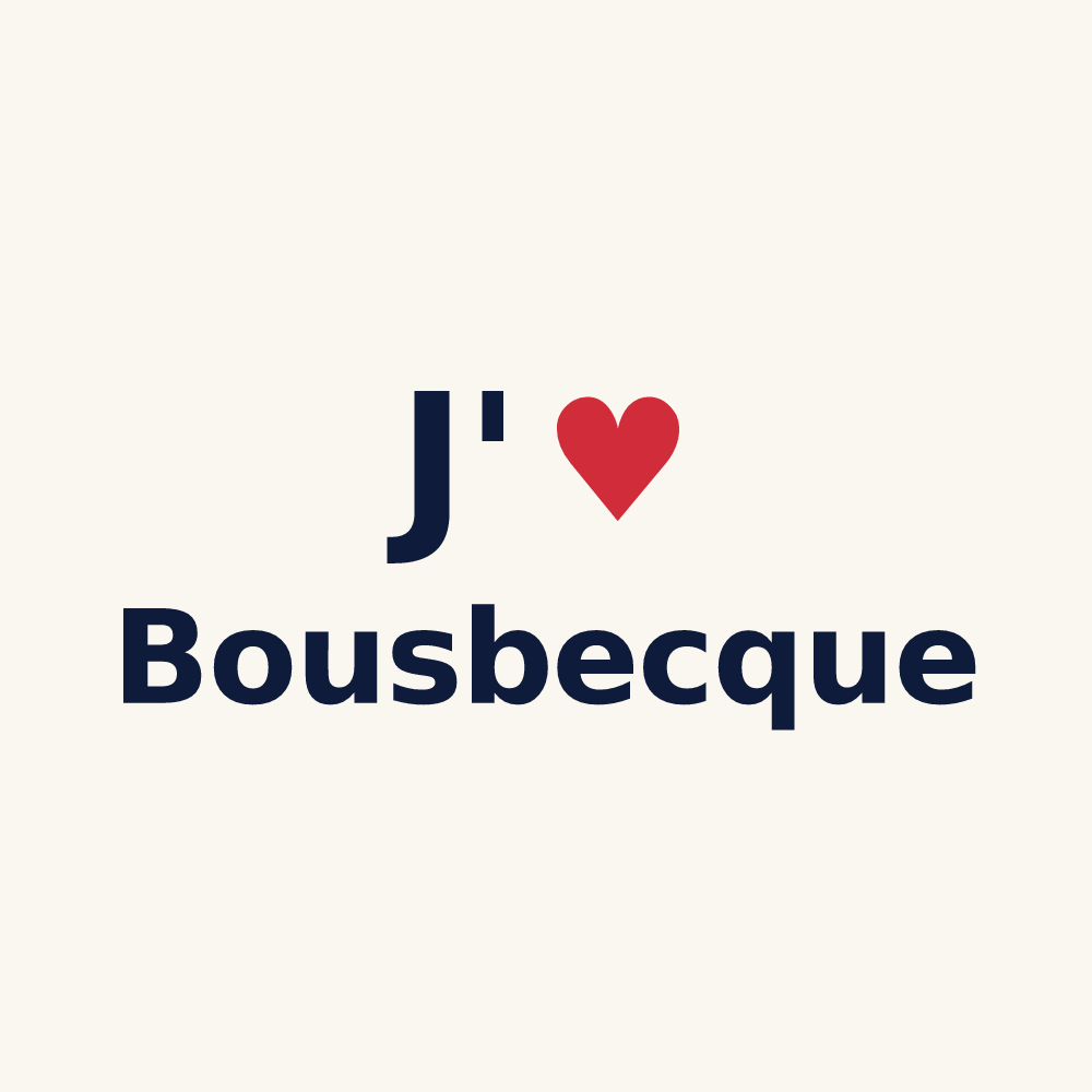 Tasse personnalisée Bousbecque — design J'aime Bousbecque