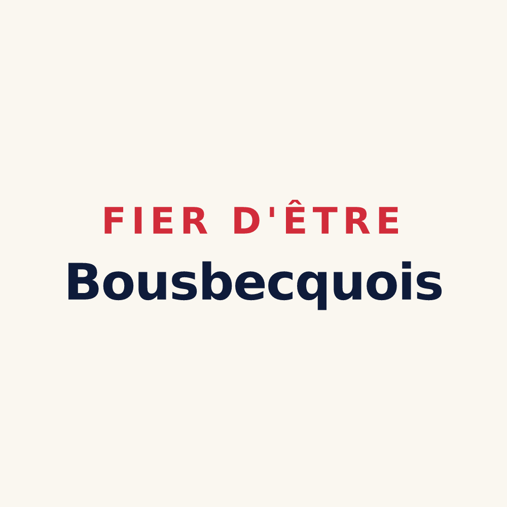 Tasse « Fier d'être Bousbecquois » — design pour Bousbecque