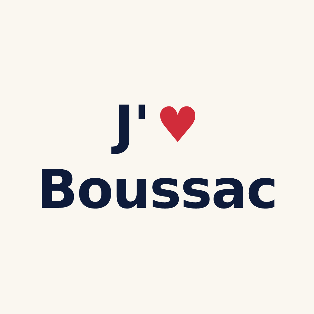 Tasse personnalisée Boussac — design J'aime Boussac