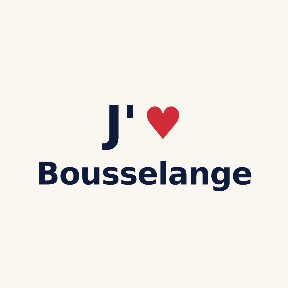 Tasse personnalisée Bousselange — design J'aime Bousselange