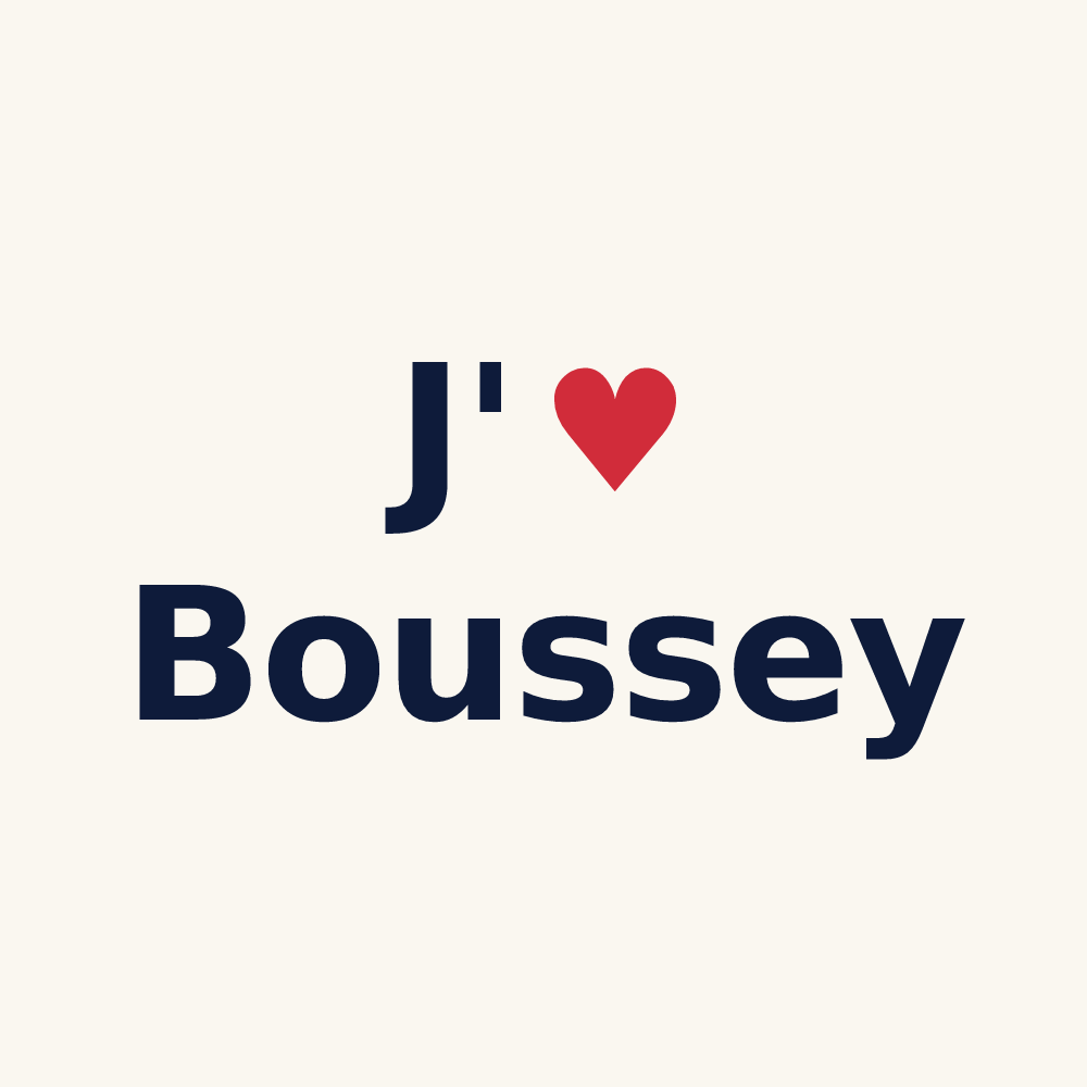 Tasse personnalisée Boussey — design J'aime Boussey