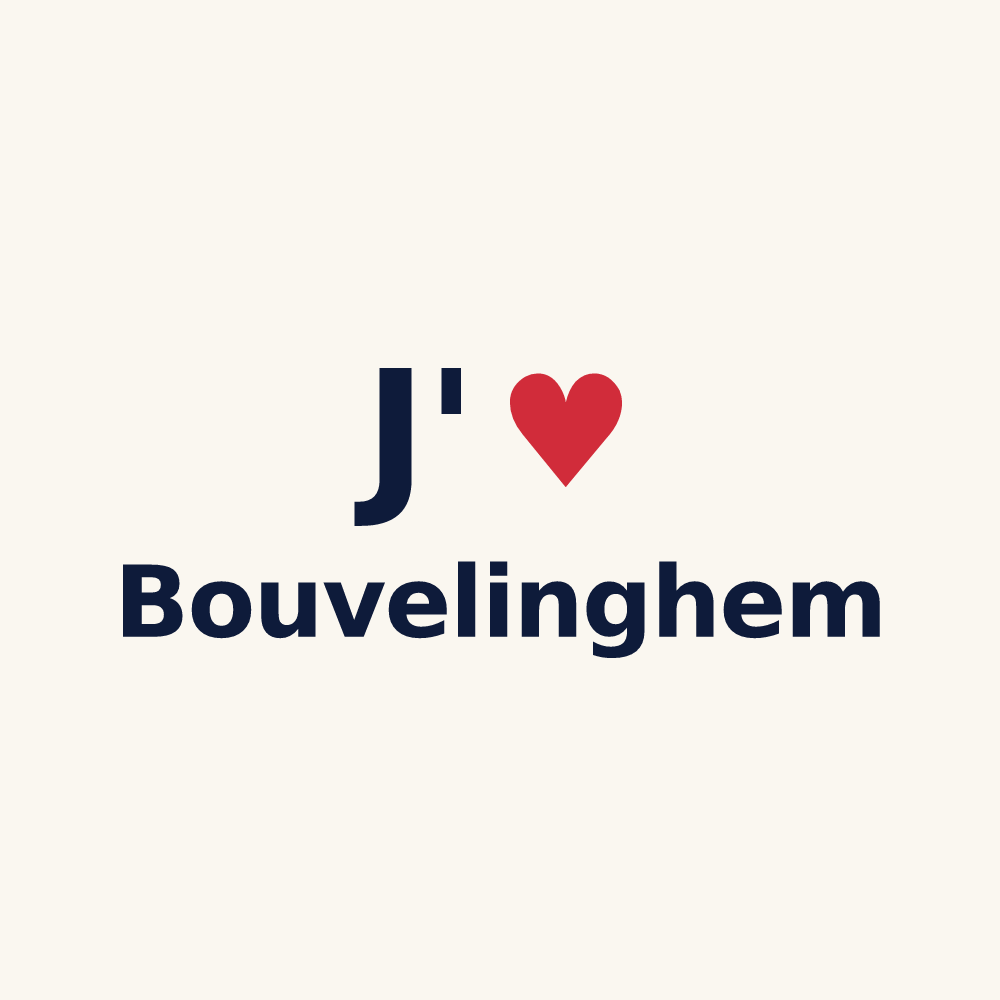 Tasse personnalisée Bouvelinghem — design J'aime Bouvelinghem