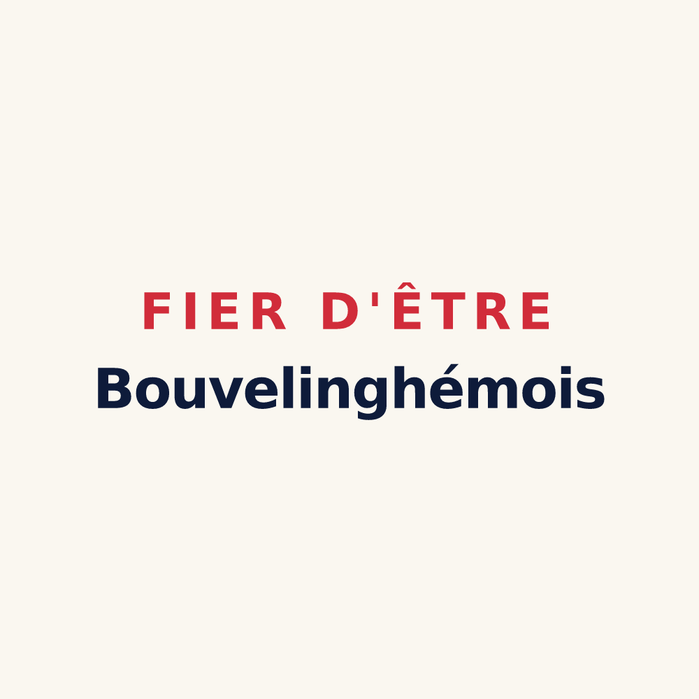 Tasse « Fier d'être Bouvelinghémois » — design pour Bouvelinghem