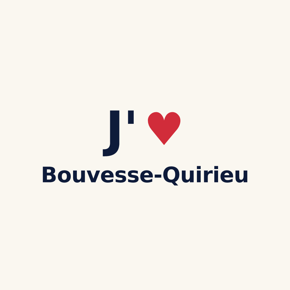 Tasse personnalisée Bouvesse-Quirieu — design J'aime Bouvesse-Quirieu