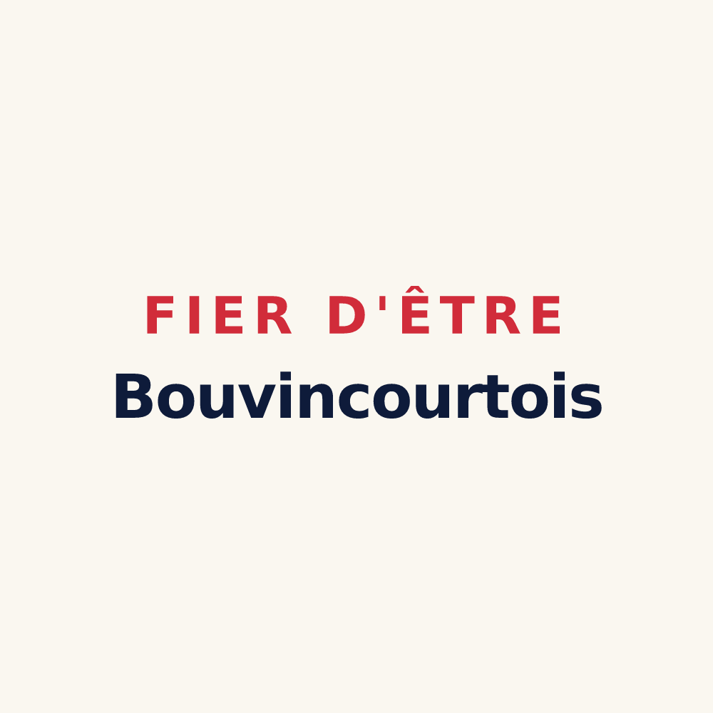 Tasse « Fier d'être Bouvincourtois » — design pour Bouvincourt-en-Vermandois